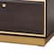 Baxton Studio Cormac Transitional Dark Brown Finished Wood and Gold Metal 2-Drawer Coffee Table 208-12137 - alternate 9